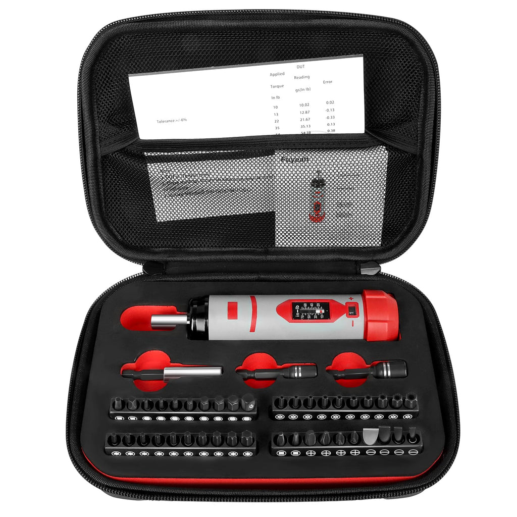 Torque Screwdriver Set 7.91 N·m 1/4" Drive with 40 S2 Bits D910