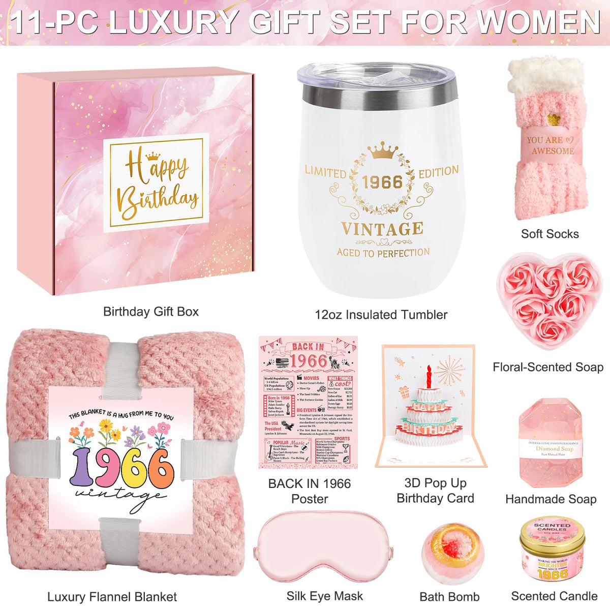 Spa Gift Basket with Blanket A2876