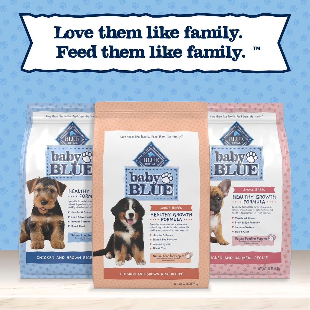 Large Breed Puppy Dry Dog Food Chicken and Brown Rice 24-lb Bag G80075