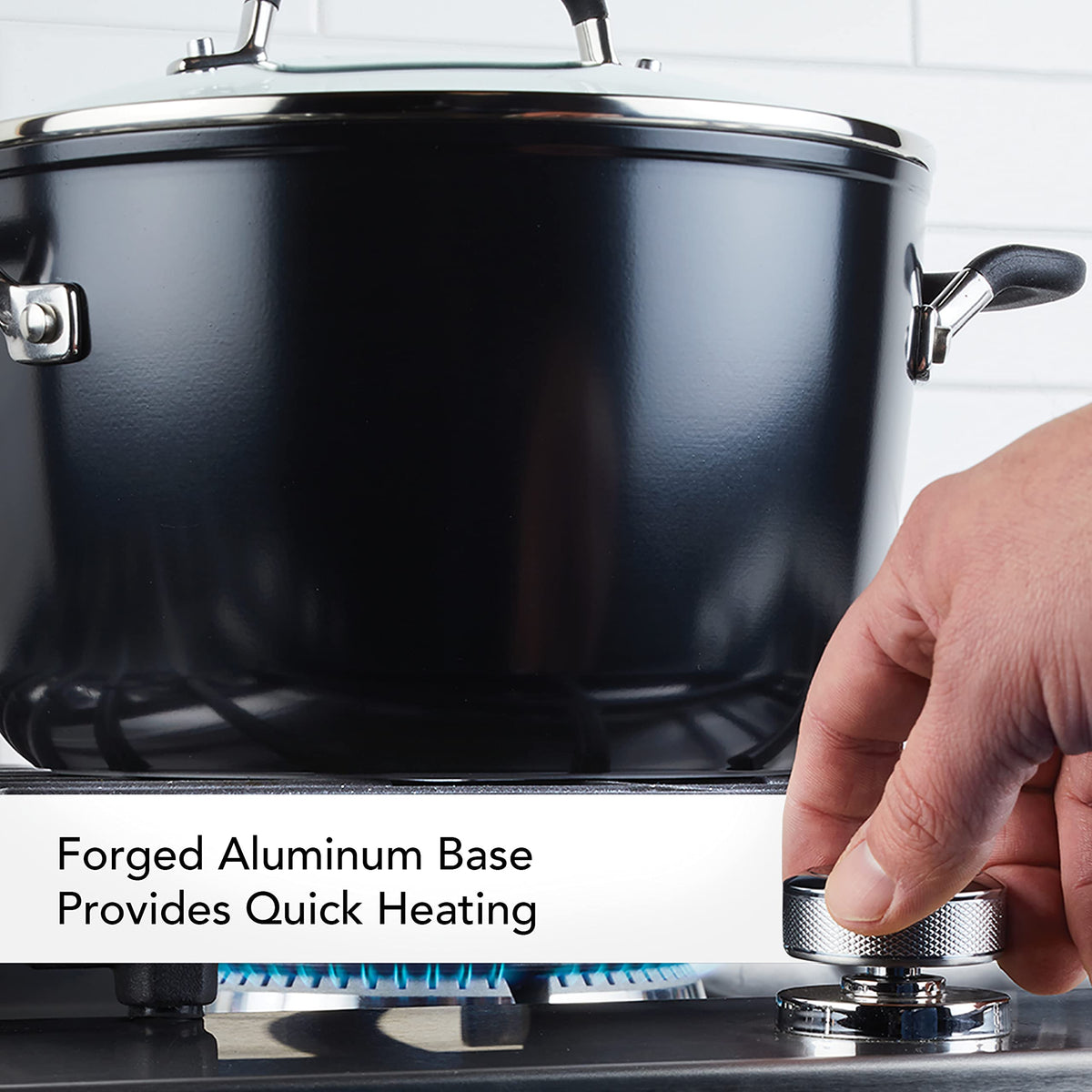 Hard Anodized Nonstick 8-Quart Stock Pot with Lid U530529