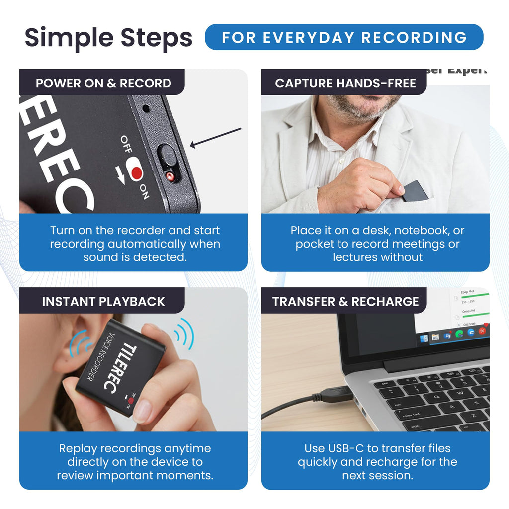 64GB USB-C Metal Body Digital Audio Recorder B934069