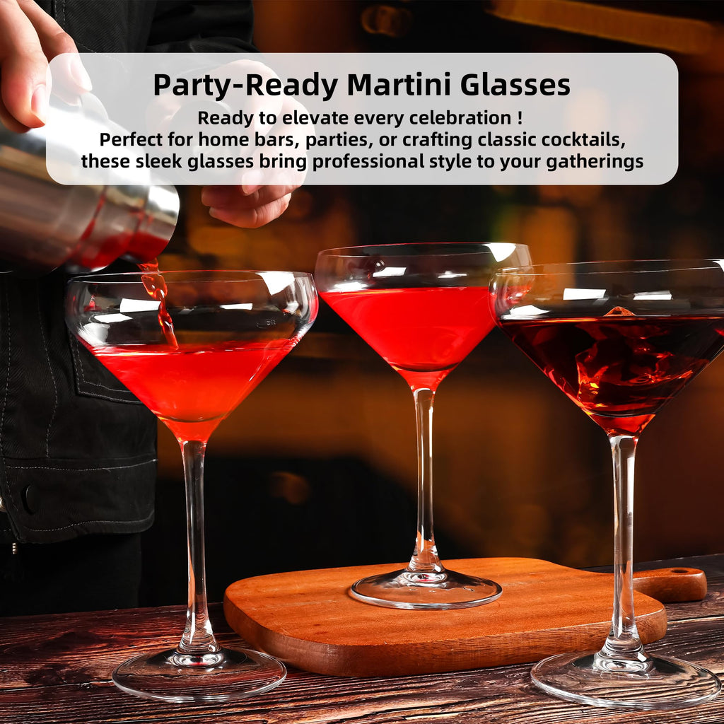 12Oz Martini Glasses Set of 6 H9718