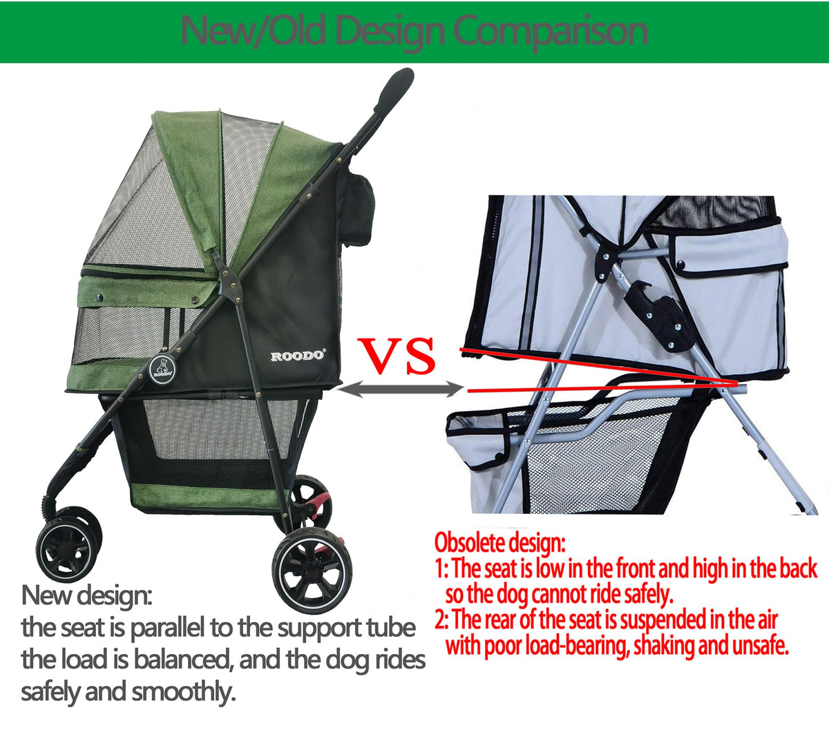 3 Wheel Foldable Pet Stroller P96785