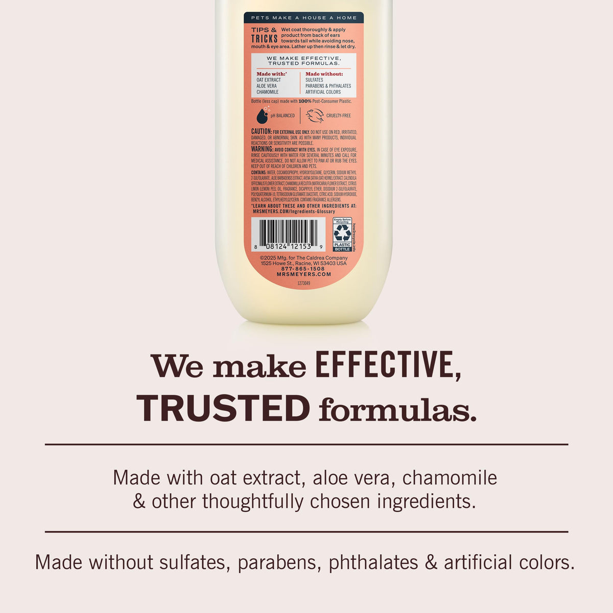 Dog Shampoo White Peach Scent 14oz C94788