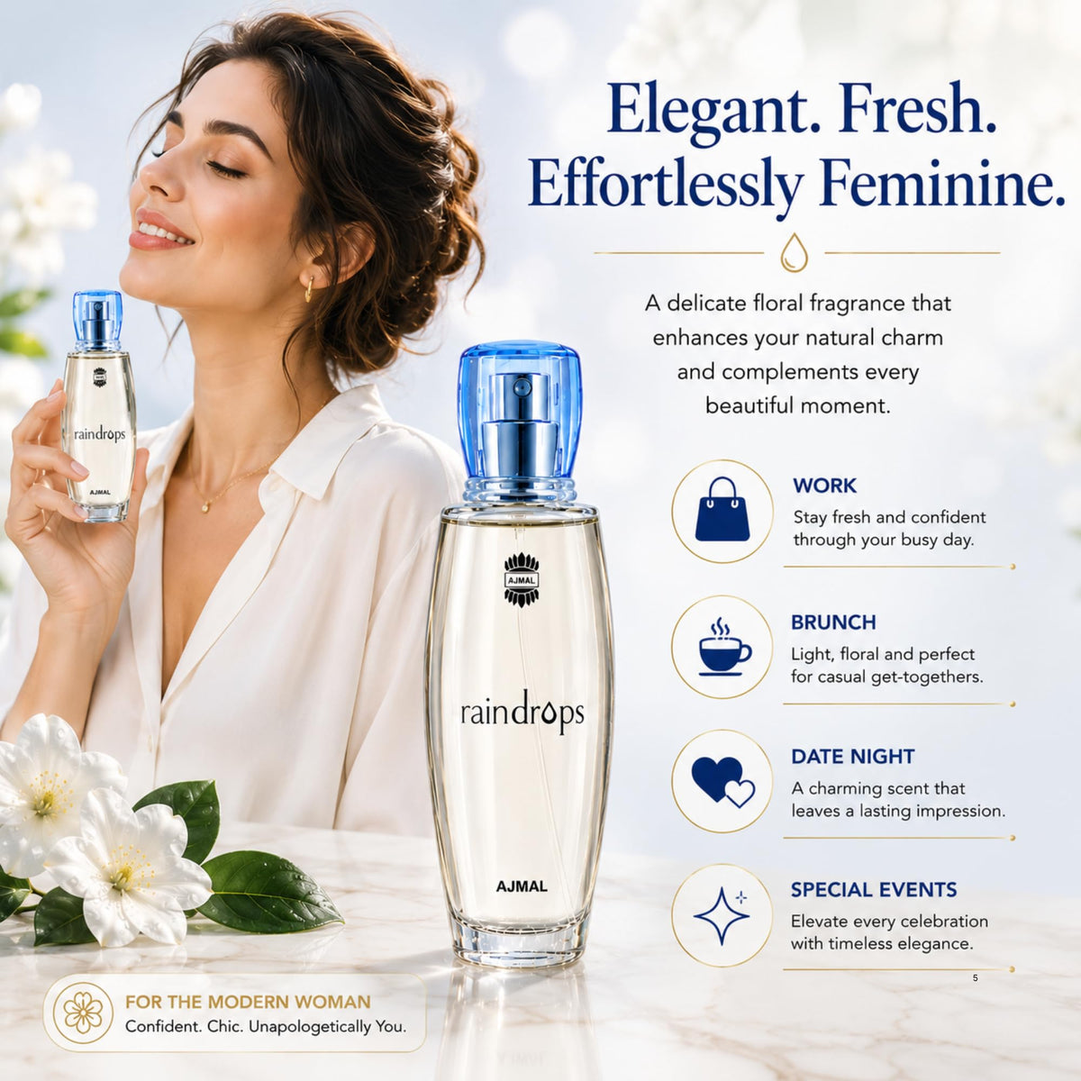 Eau de Parfum for Women Floral Musky Perfume W1184