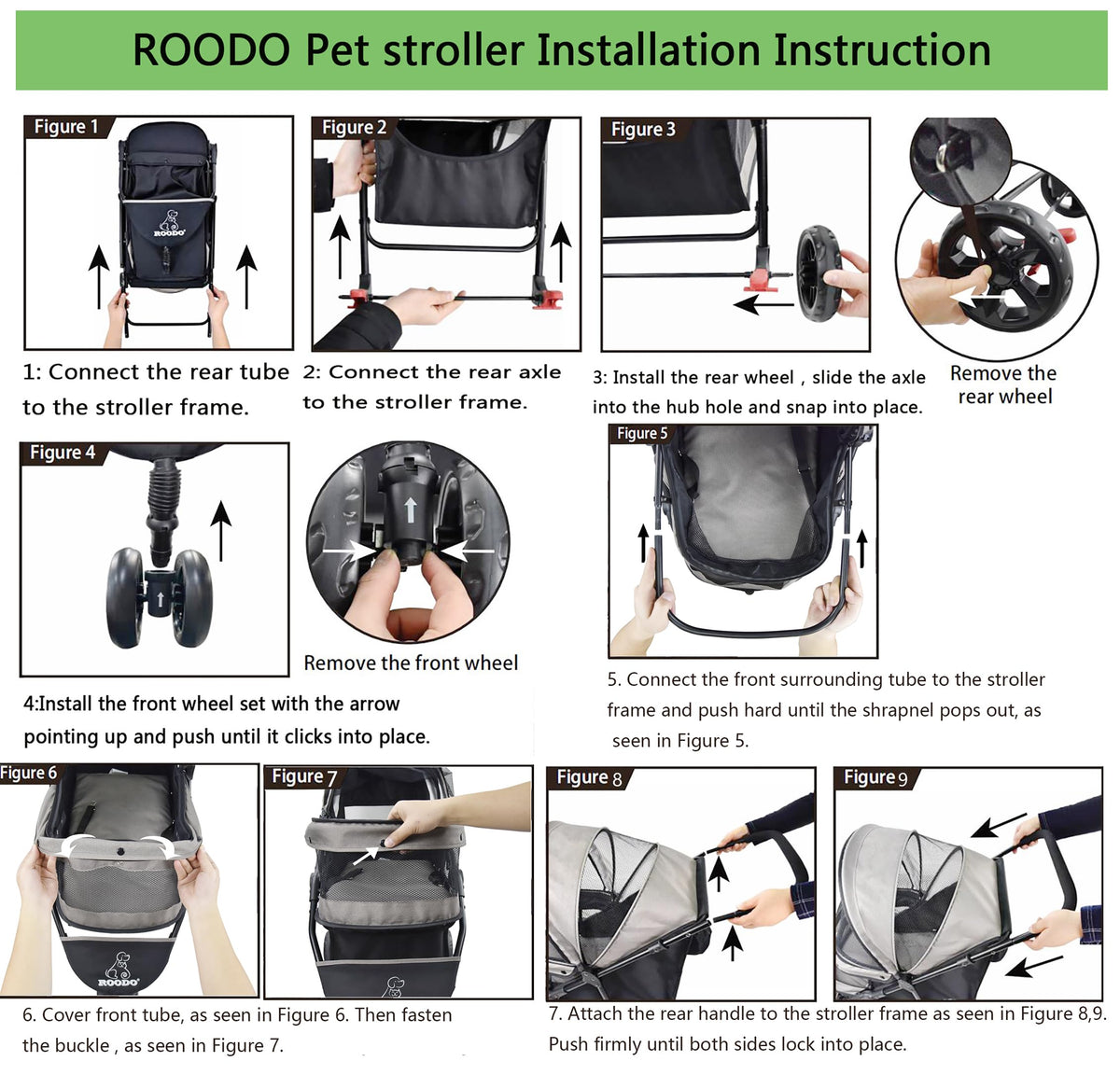 3 Wheel Foldable Pet Stroller P96785