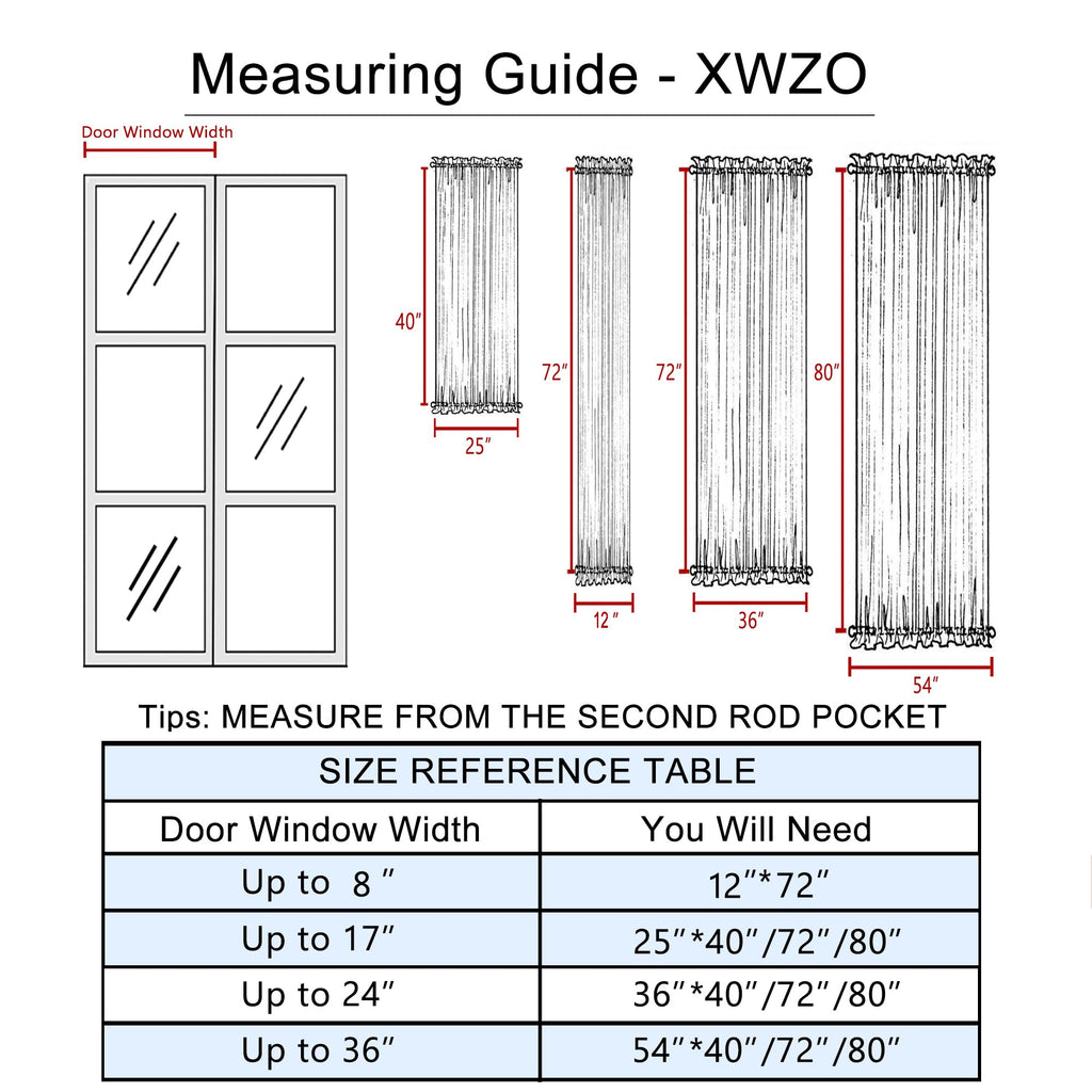Door Curtains, Thermal and Room Darkening Curtains, Rod Pocket Blackout Curtains, 25 x 40 inches, Greyish White, 1 Panel L649