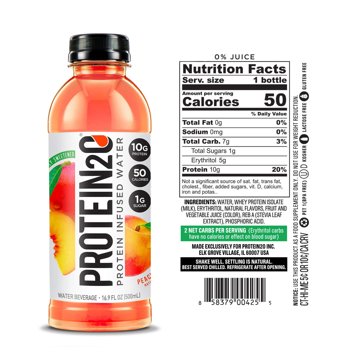 Whey Protein Infused Water Variety Pack 16.9 oz 12 Count T76931
