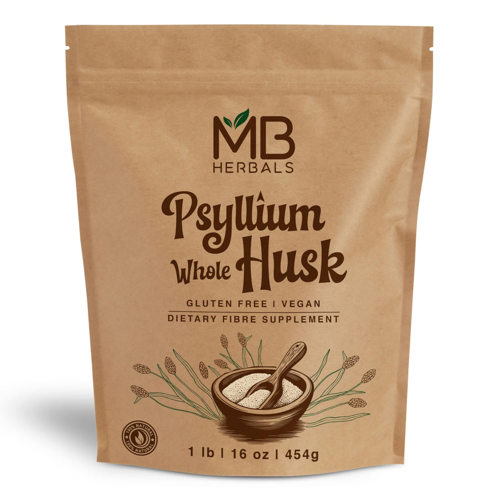 Psyllium Husk Whole 1 lb Gluten-Free Vegan Non-GMO C749