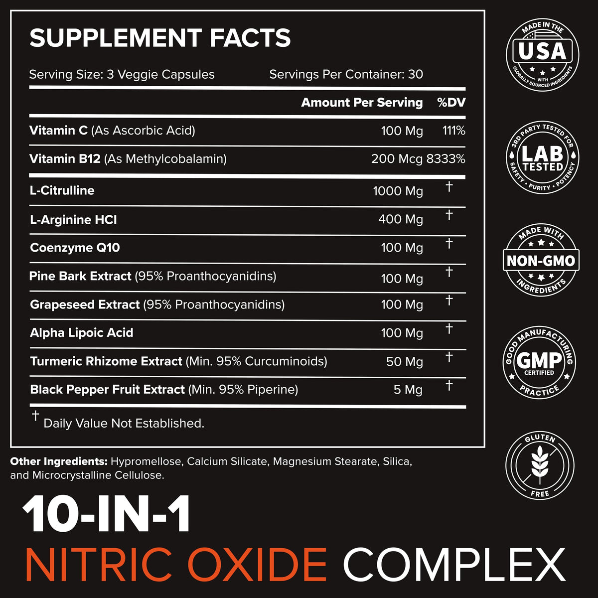 Nitric Oxide Supplement H594