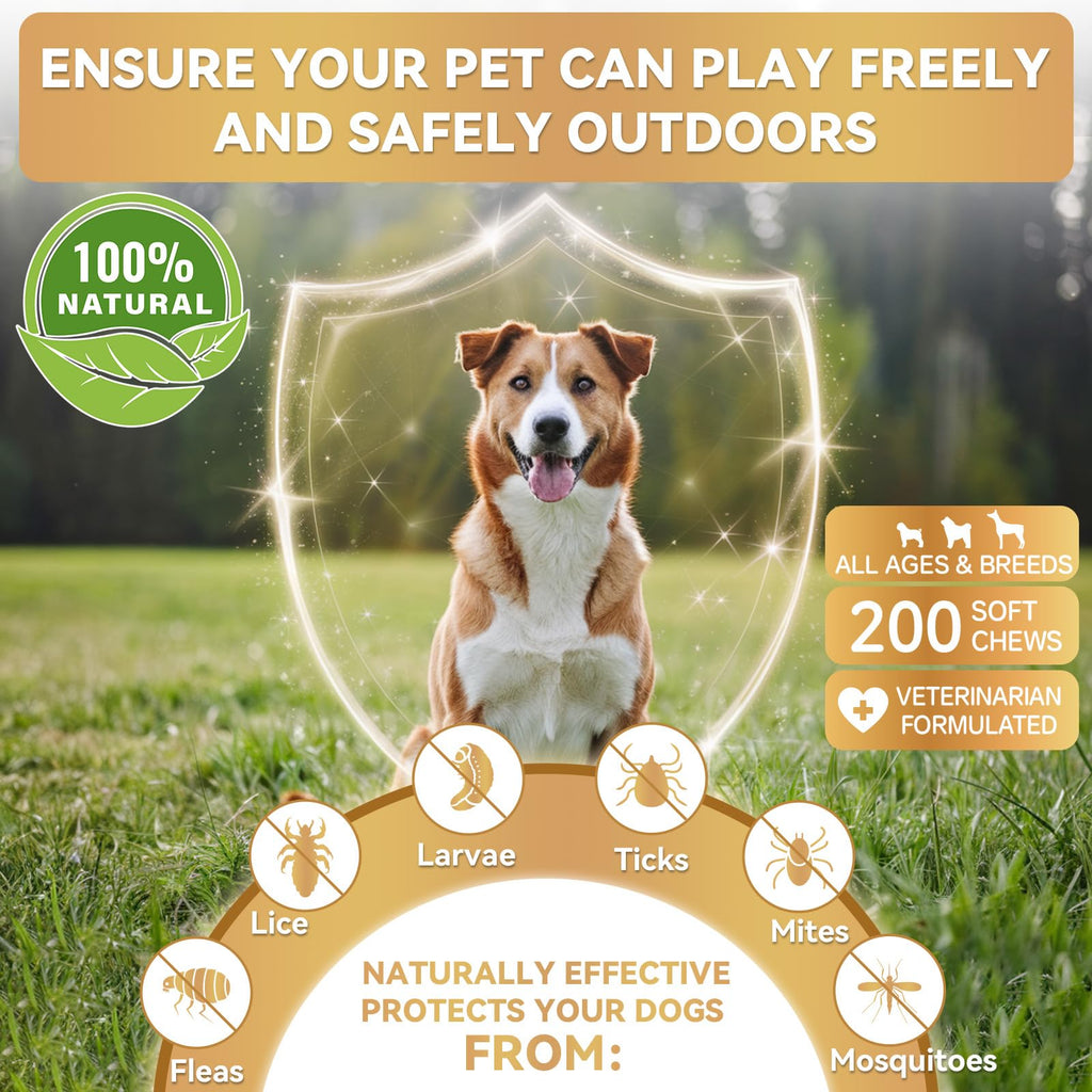 Flea and Tick Prevention Soft Chews for Dogs and Cats E59449