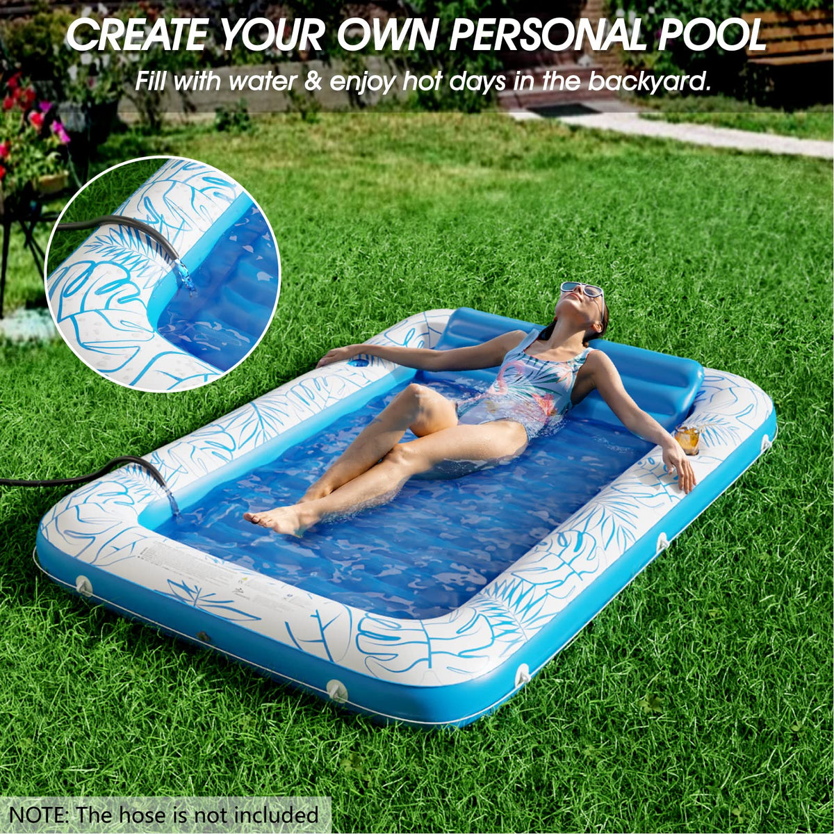 Inflatable Tanning Pool Lounger Float S575