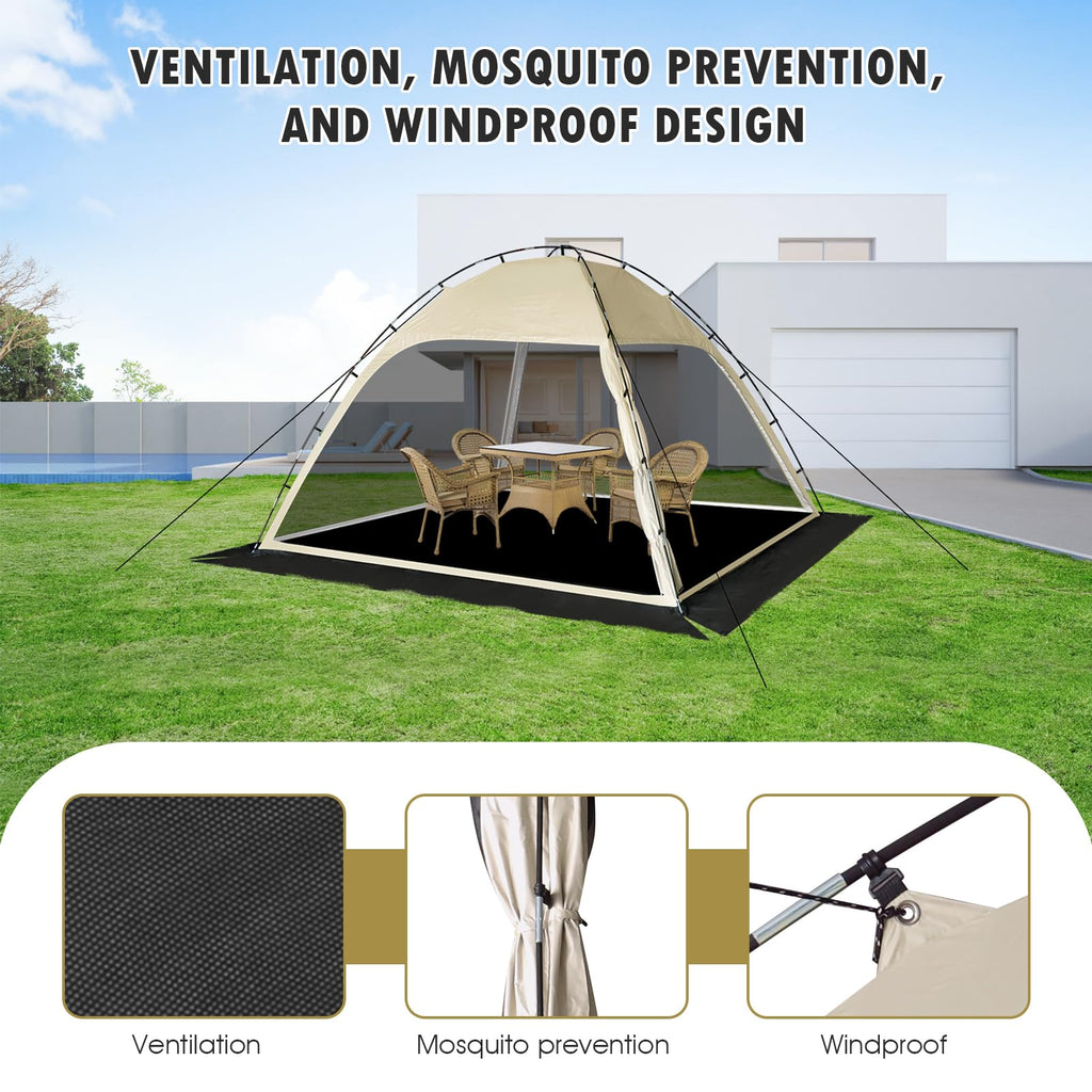 10'x10' Screen Tent with Removable Floor and Mosquito Netting F52538