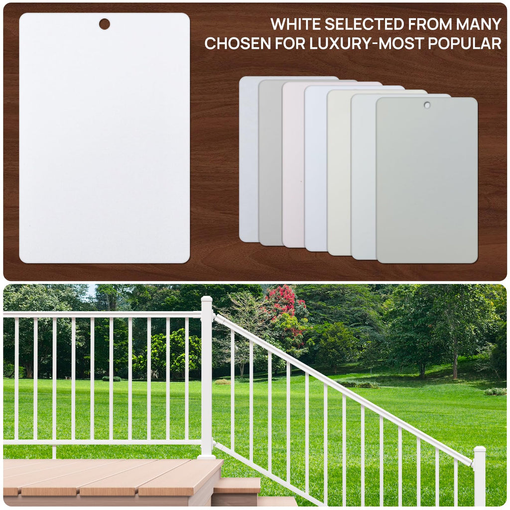 White Modular Stair Railing Kit S7643