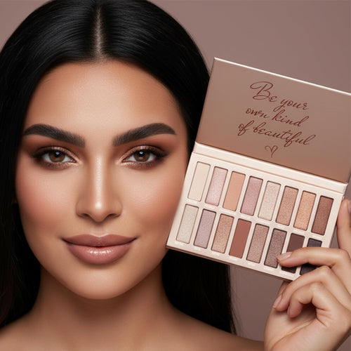 16 Soft Nude Shimmer & Matte Eyeshadow Palette M7779