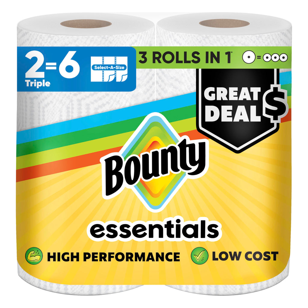 Select-A-Size White Paper Towels, 2 Triple Rolls F77415