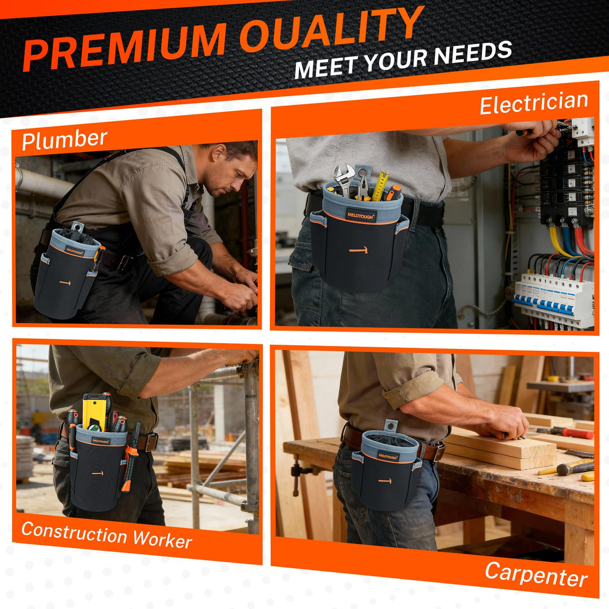 Tool Pouch Multi-Pack 2 Sizes 600D Nylon K3890