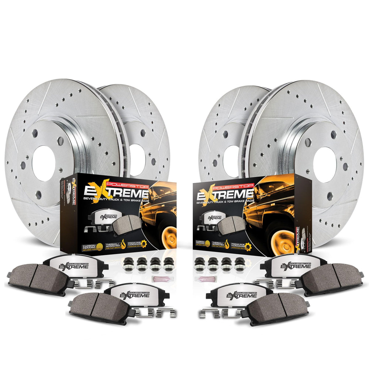 Brake Pad & Rotor Kit Front & Rear J28636