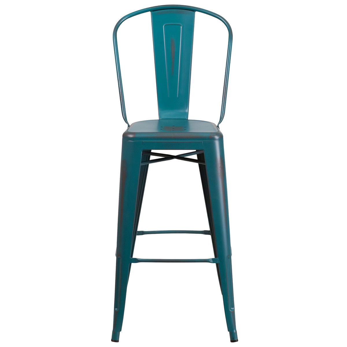 30" Metal Counter Stool with Footrest S55245