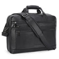 Black Leather 16 Inch Laptop Briefcase Bag R451208
