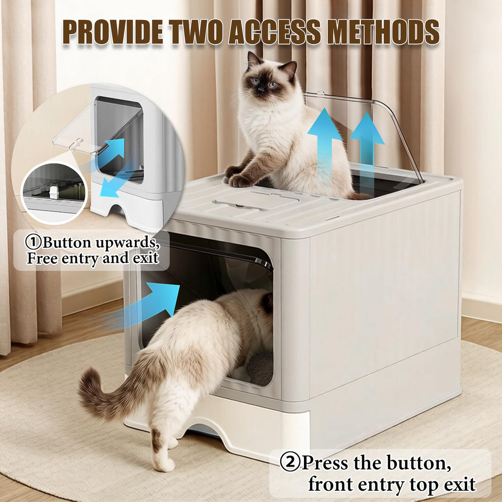 Stainless Steel Cat Litter Box With Lid M91927