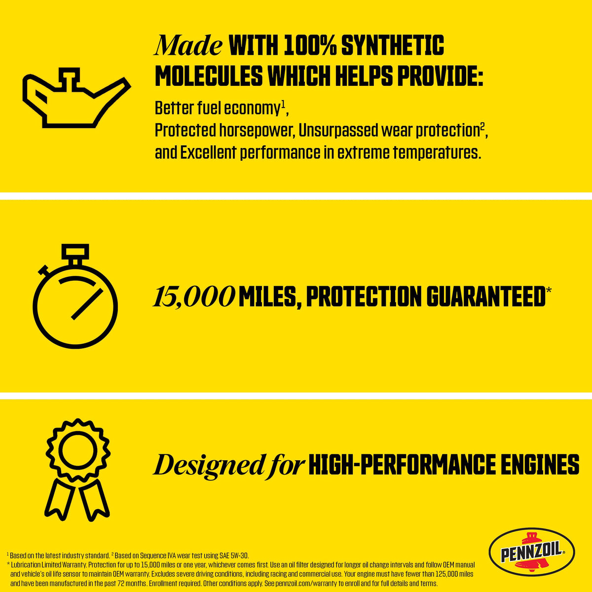 Full Synthetic 5W-30 Motor Oil, 5 Quart I8721