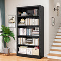 Black 5-Tier Adjustable Metal Bookshelf F635776