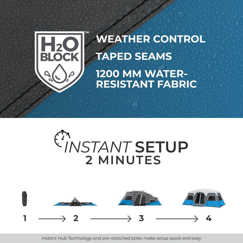 Instant Cabin Tents with LED Lights U928556