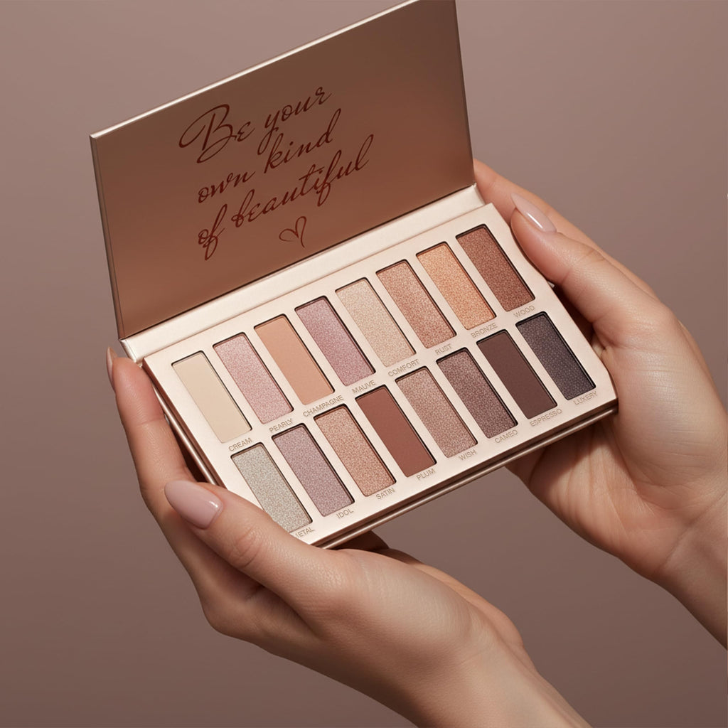 16 Soft Nude Shimmer & Matte Eyeshadow Palette M7779