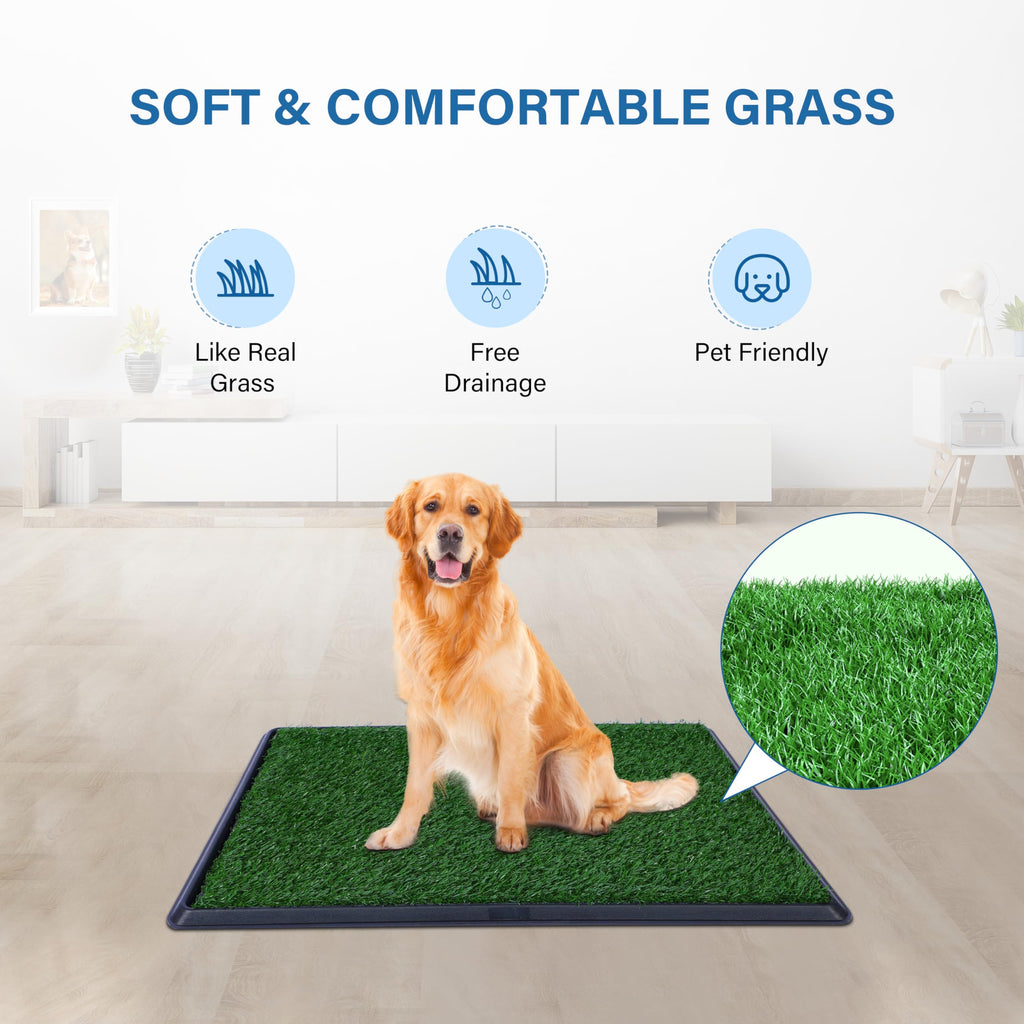 20"x25" Artificial Grass Dog Potty Pad with Tray Z945125