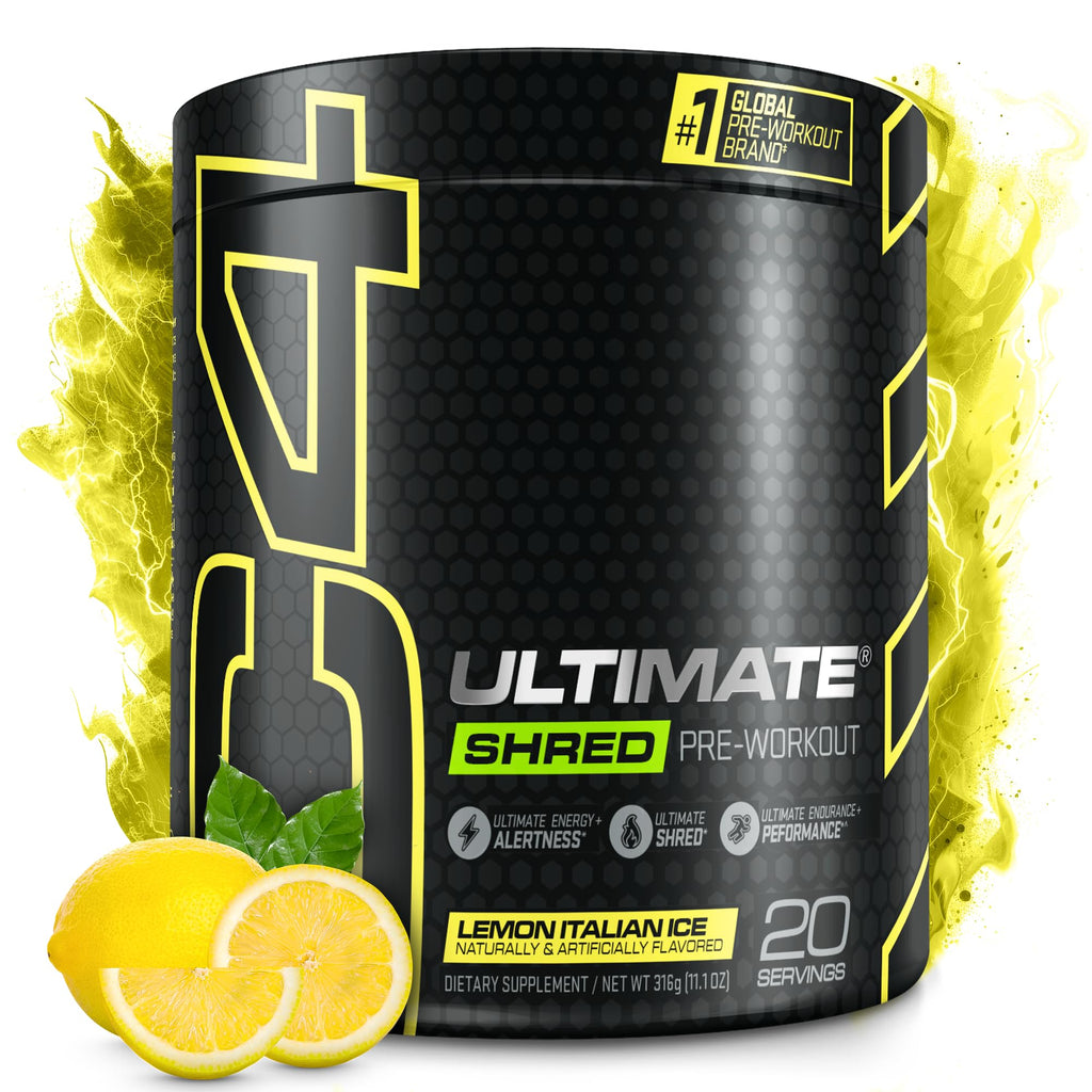 Pre Workout Powder Fat Burner Supplement With Ginger Root Extract 20 Servings K8062