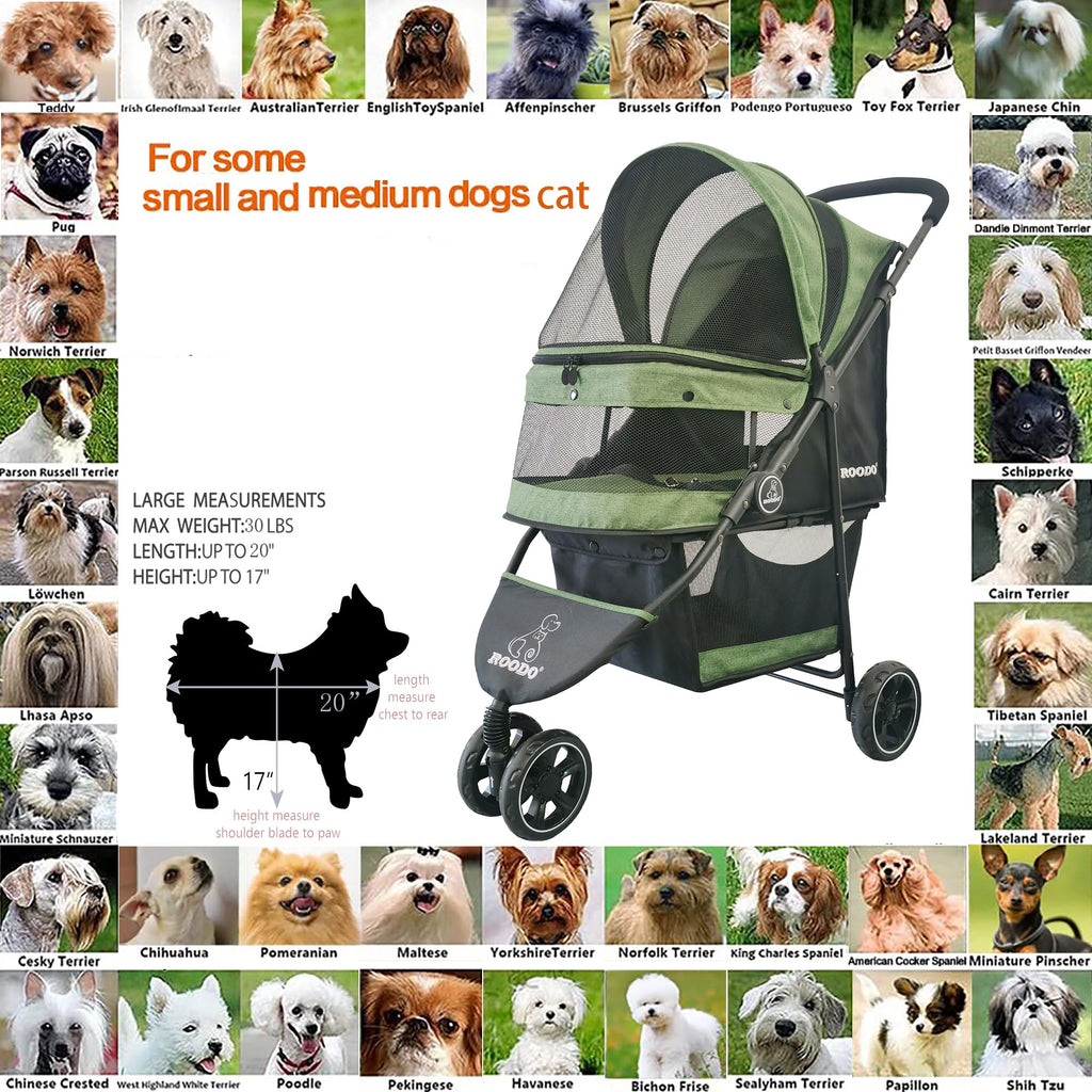 3 Wheel Foldable Pet Stroller P96785