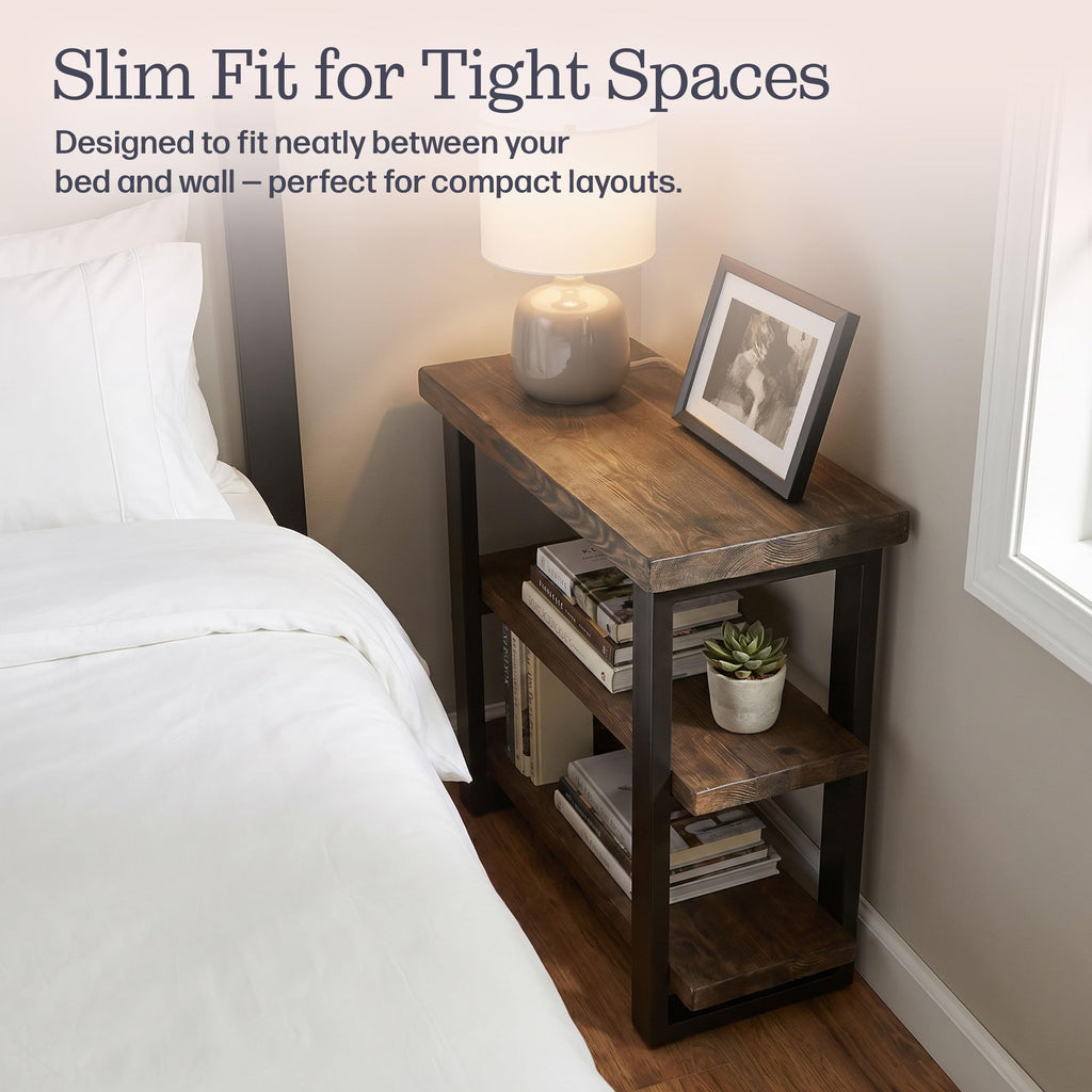 Solid Wood 3-Tier End Table C1034