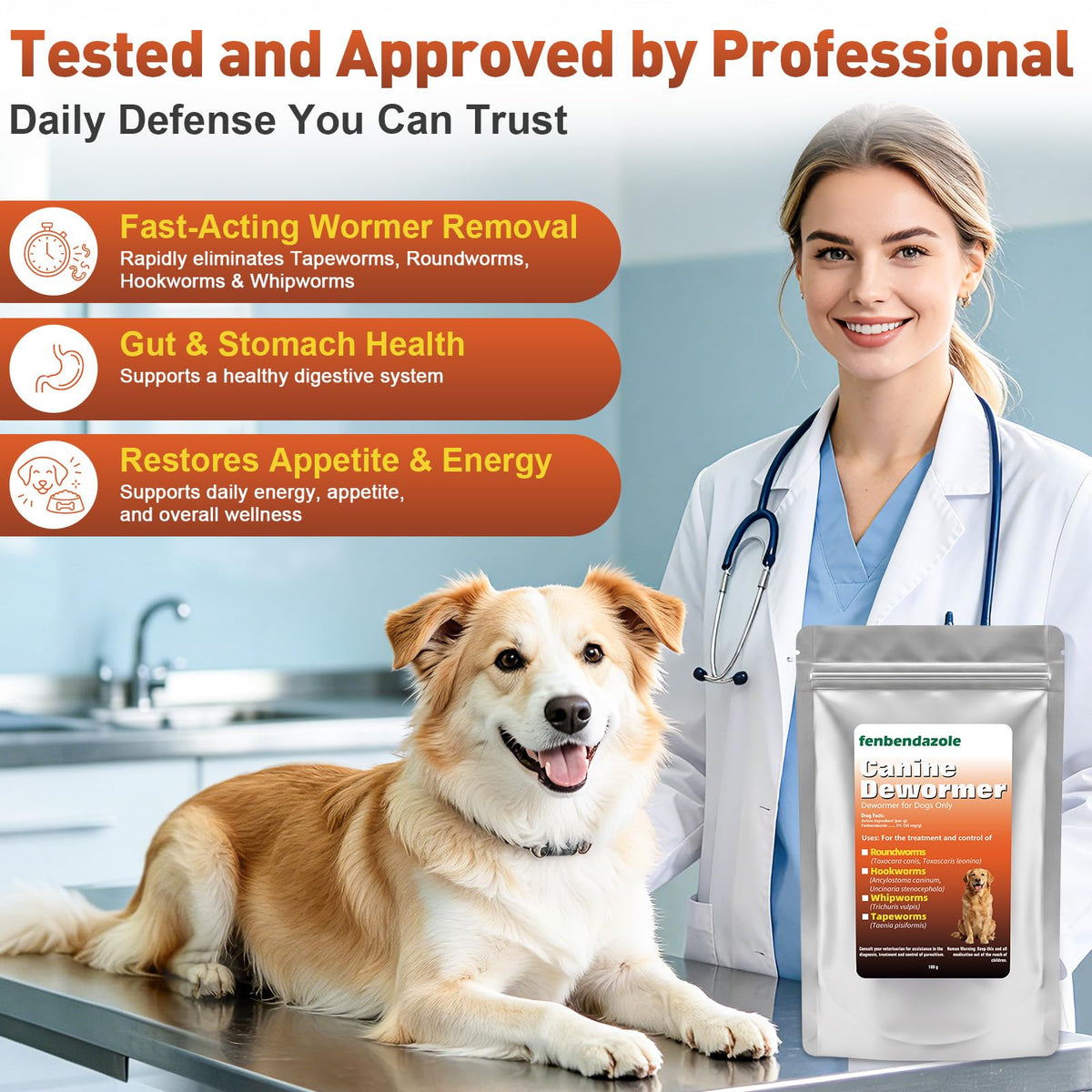 Dog Dewormer 100g O9276