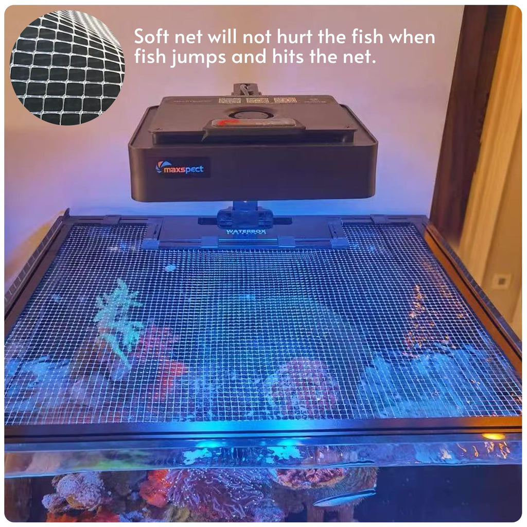 Transparent Mesh Aquarium Lid Cover 5.12 Feet X 3.37 Feet K526858
