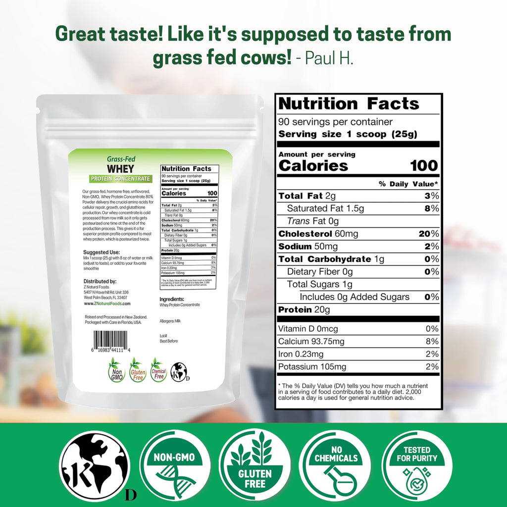 Grass-Fed Whey Protein Concentrate 5 lb Y7436