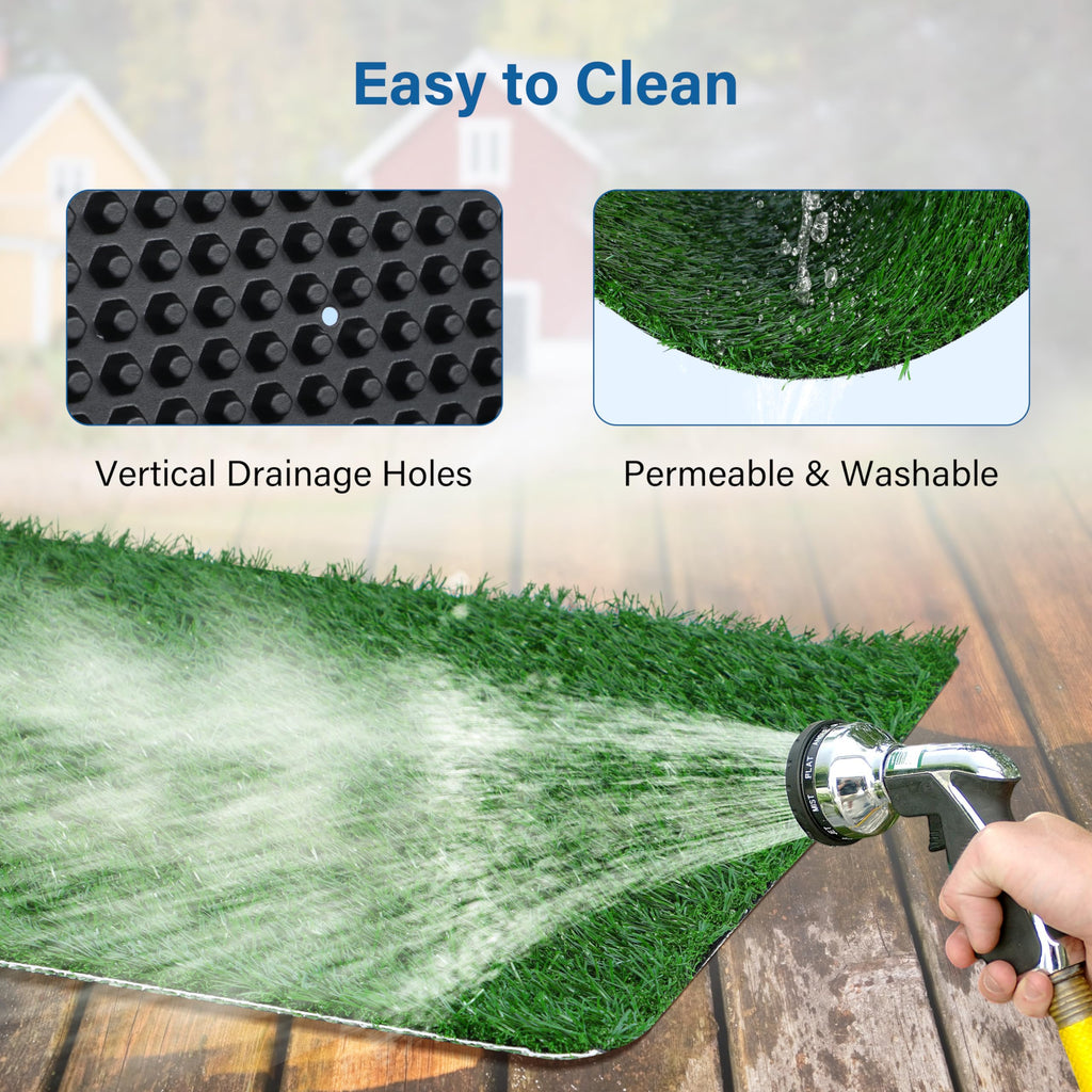 20"x25" Artificial Grass Dog Potty Pad with Tray Z945125