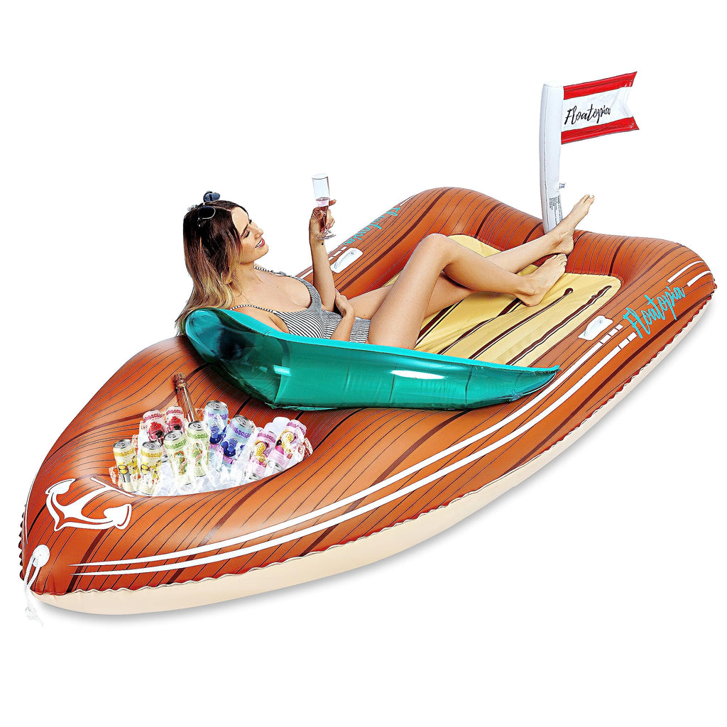 Inflatable Boat Float with Cooler O971
