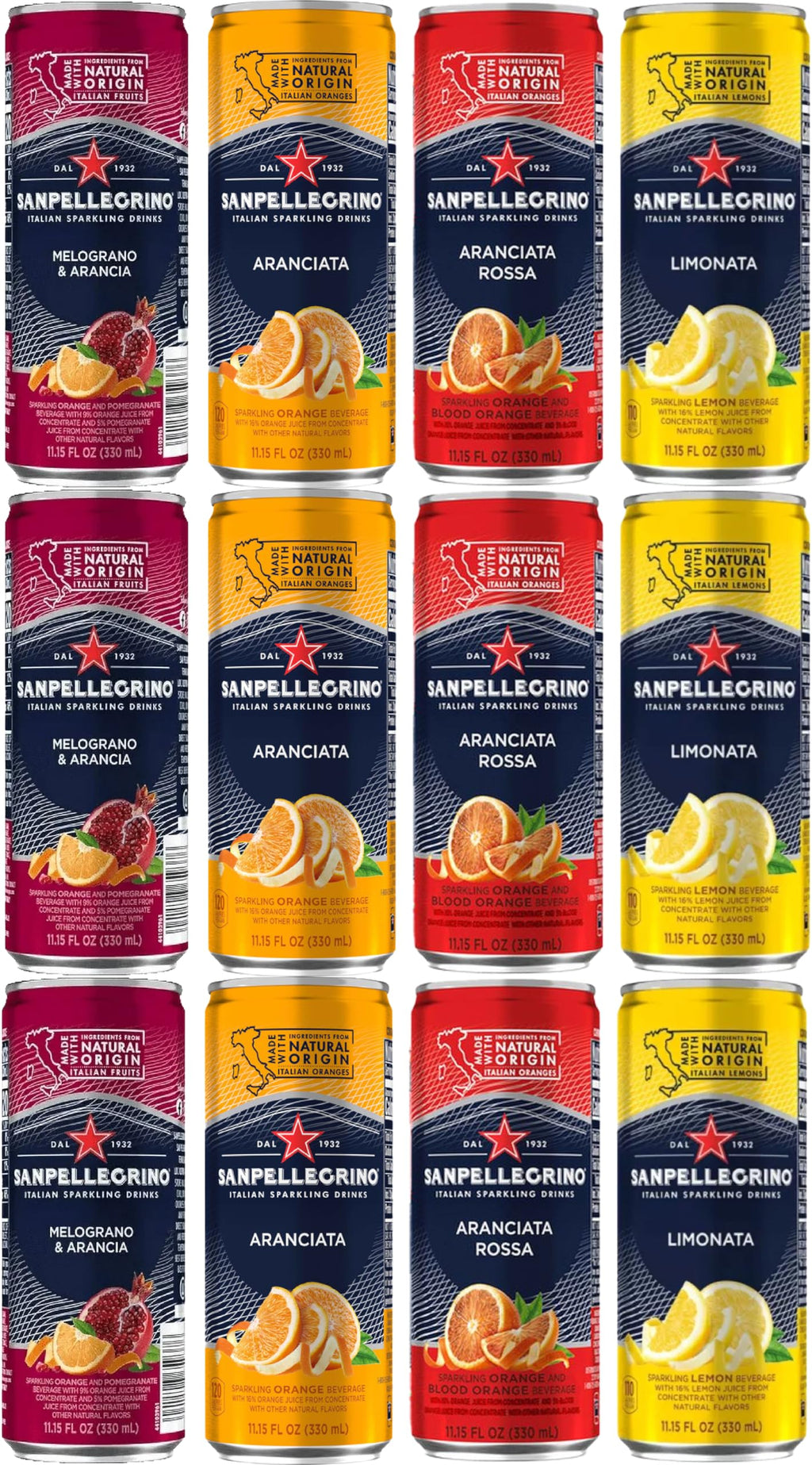 Sparkling Water Variety 4 Flavors 12 Pack S249