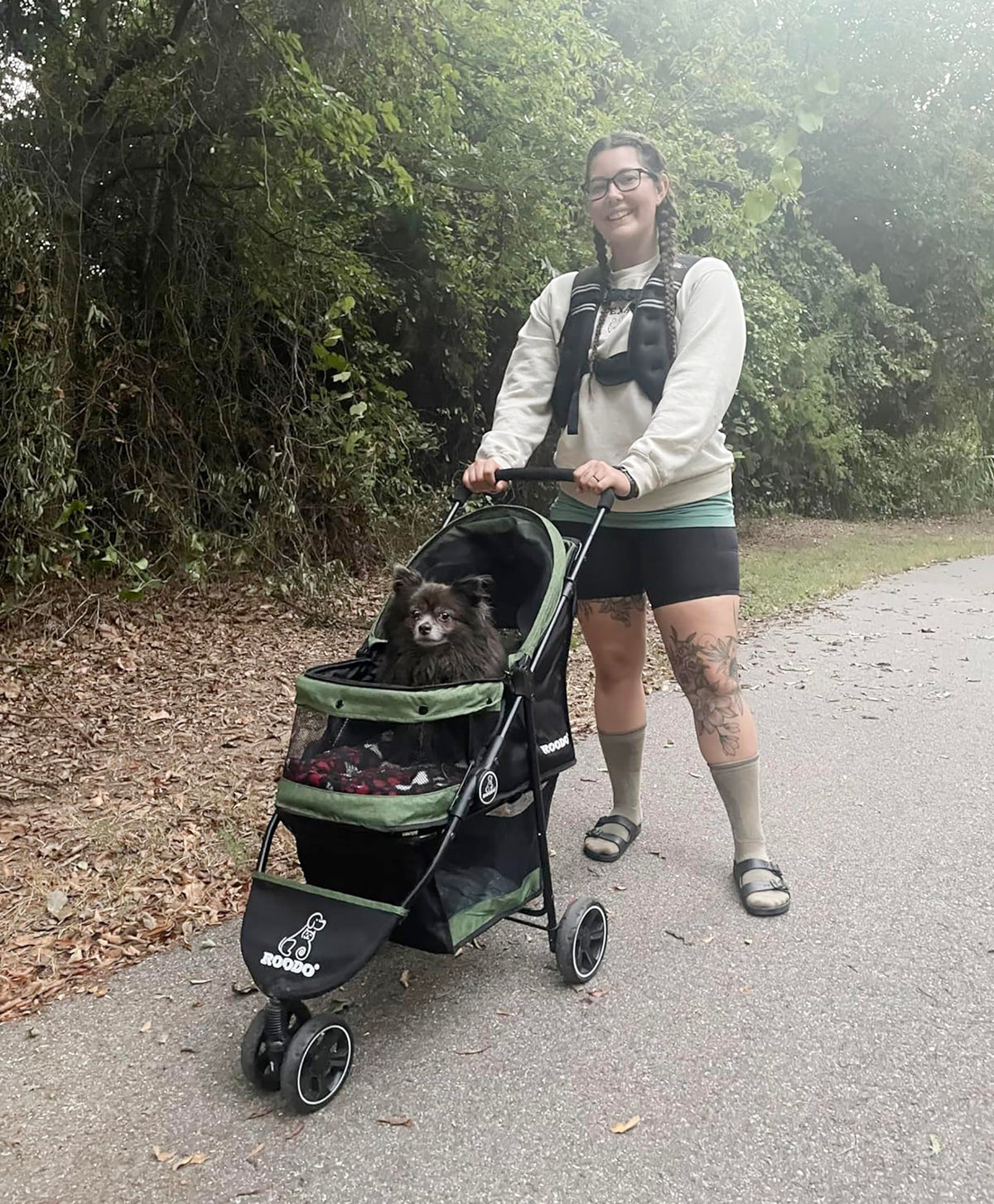 3 Wheel Foldable Pet Stroller P96785