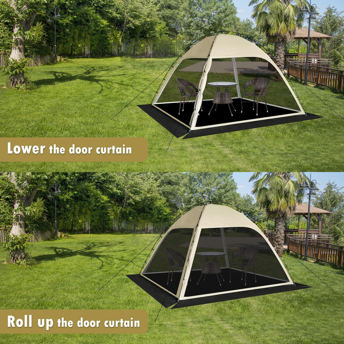 10'x10' Screen Tent with Removable Floor and Mosquito Netting F52538