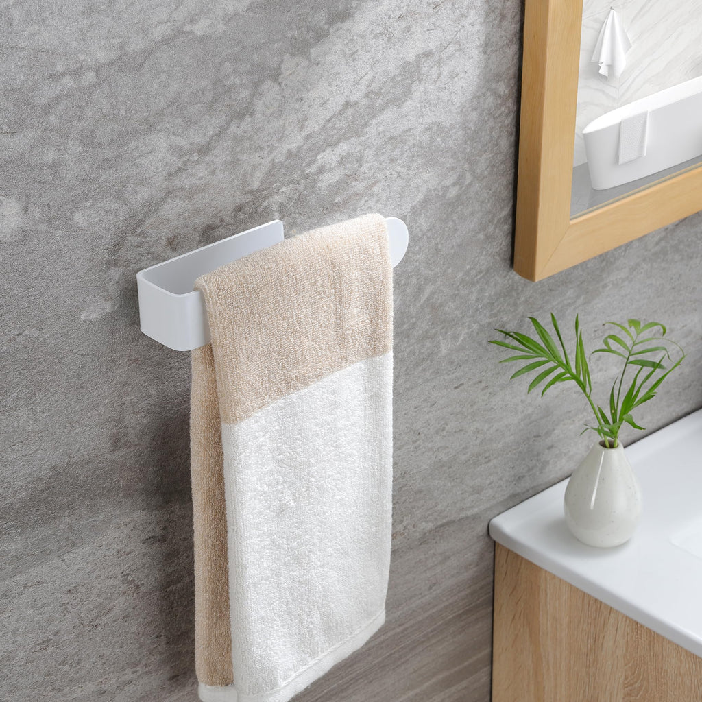 White Adhesive Towel Rack W9163